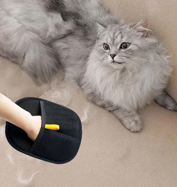 Pet hair removal glove. Pet brush. All in one!